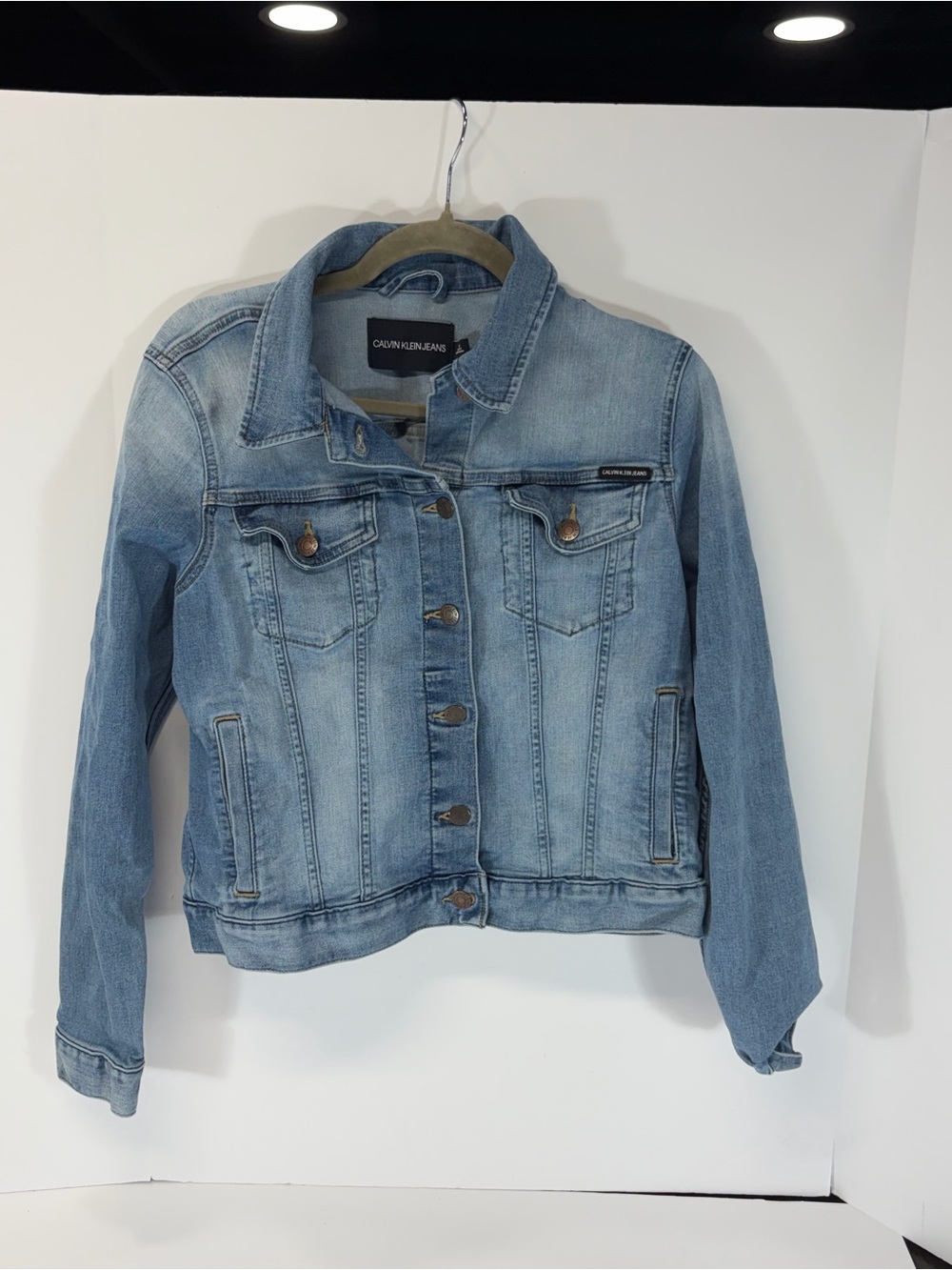 Calvin Klein Jeans Repreve Eco Denim Jacket Medium Blue Wash M